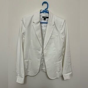 BNWOT DKNY white spring blazer with pockets size 8 office wear